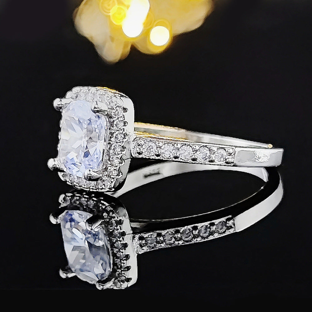 European and American Cross-border Niche High-level Design Earrings Jewelry suit Women's Two-piece e7969-r466o