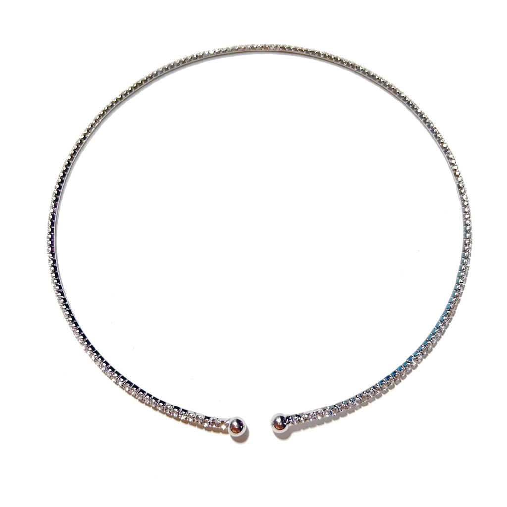 European and American design ins style double-layer collar handmade banquet jewelry full of diamond love zircon neck chain necklace