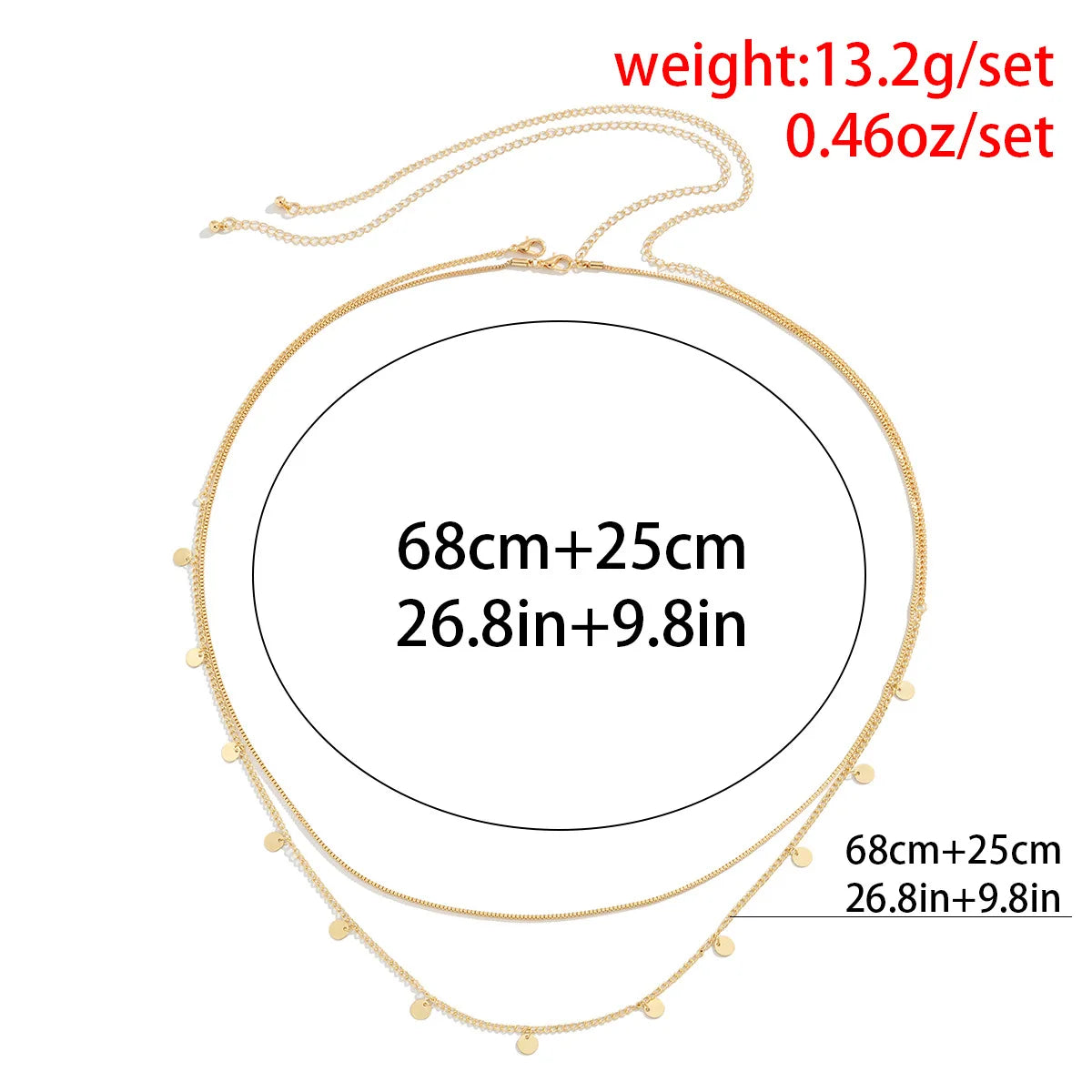 Summer Beach Jewelry Fashion Women's Alloy Double Layer Fine Chain Waist Chain Sexy Versatile Tassel Chain Sequin Body Chain