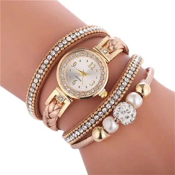 Bracelet Watches for Women Wrap Around Fashion Bracelet Dress Ladies Woman Quartz Wristwatches Women Watch Relojes Para Mujer