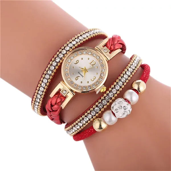 Bracelet Watches for Women Wrap Around Fashion Bracelet Dress Ladies Woman Quartz Wristwatches Women Watch Relojes Para Mujer