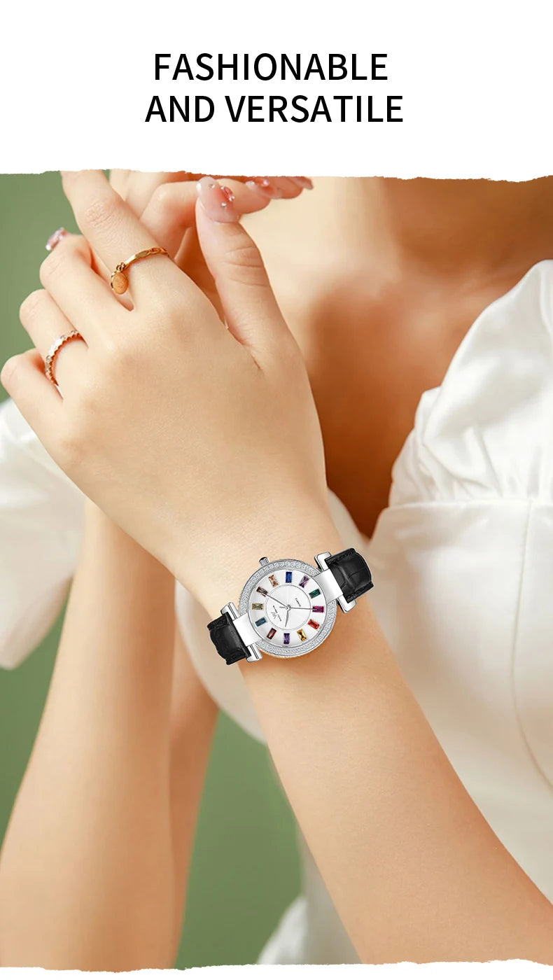 WM Watch Lady Quartz Watch Women Simple Classic Sapphire Colorful Elegant Retro Waterproof Welly Merck Woman Watches 078L-WM