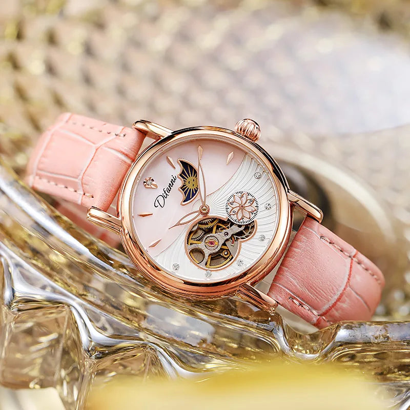 Women's Watches Waterproof Luminous Skeleton Original Automatic Mechanical Watch for Woman Elegant Ladies Watch Reloj Mujer