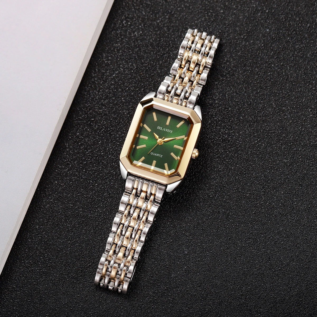 Fashion Rectangle Women Watches Steel Strap Ladies Quartz Wrist Watch Reloj Mujer Girls Clock Gift(Without Box)