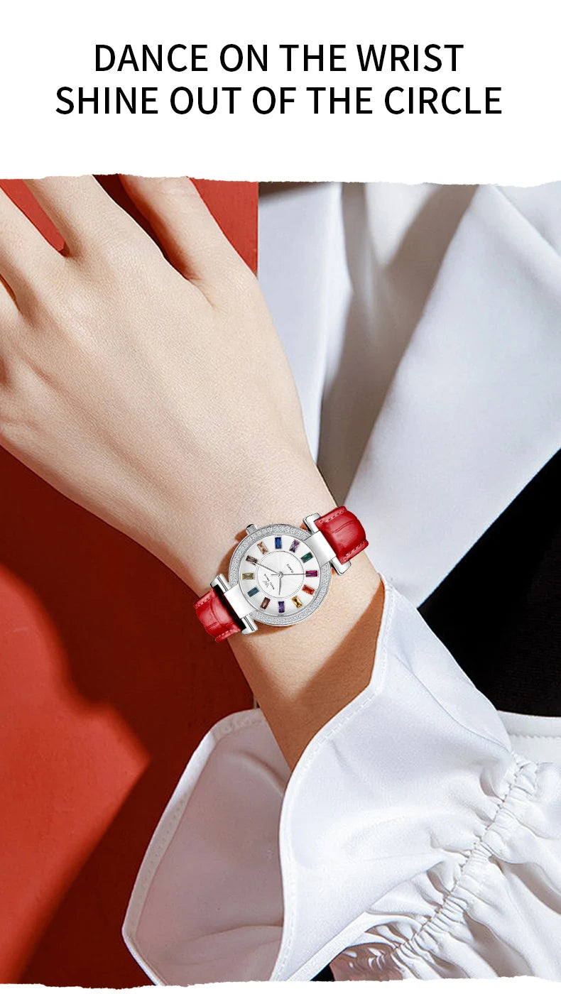 WM Watch Lady Quartz Watch Women Simple Classic Sapphire Colorful Elegant Retro Waterproof Welly Merck Woman Watches 078L-WM