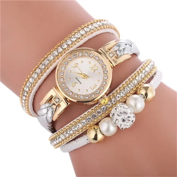 Bracelet Watches for Women Wrap Around Fashion Bracelet Dress Ladies Woman Quartz Wristwatches Women Watch Relojes Para Mujer